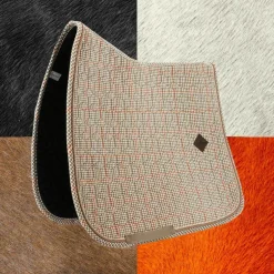 Kentucky Horsewear - Tapis de dressage Pied de Poule beige