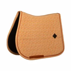 Kentucky Horsewear - Tapis de selle Velvet Printing flags orange