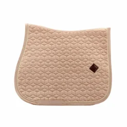 Kentucky Horsewear - Tapis de selle Basic Velvet jumping beige