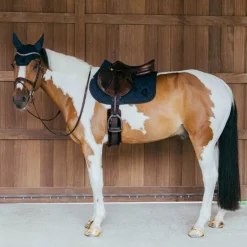 Kentucky Horsewear - Tapis de selle Wave jumping 3D logo marine