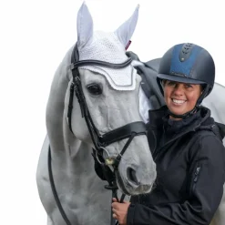 LeMieux - Bonnet pour chevaux anti-mouches Crystal blanc