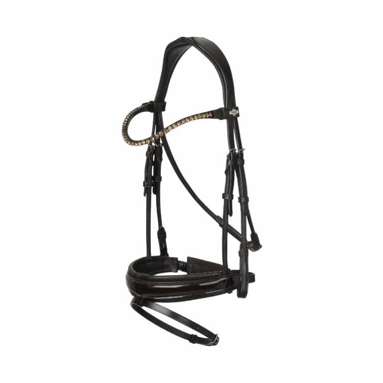 LeMieux - Bridon de dressage Kudos Patent marron