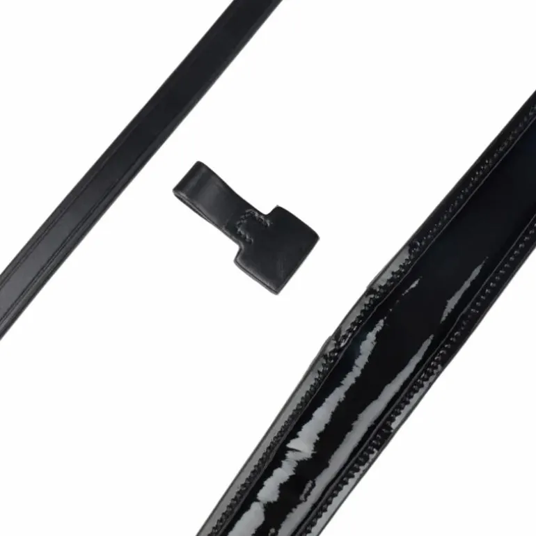 LeMieux - Bridon de dressage Kudos Patent noir/ blanc