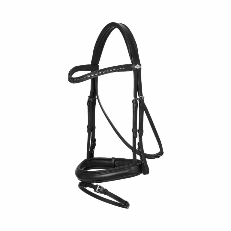 LeMieux - Bridon de dressage Arika noir/ argent