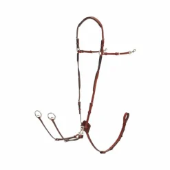 LeMieux - Collier de chasse D-Ring chesnut/ argent