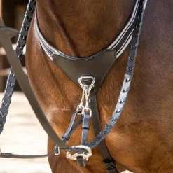 LeMieux - Collier de chasse avec élastique Arika noir/ argent
