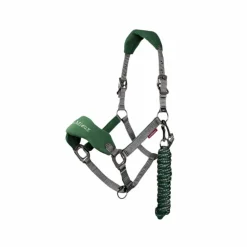 LeMieux - Ensemble licol + longe Vogue gris/ vert