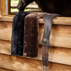 LeMieux - Fourreau de sangle laine synthétique Simuwool GP marron