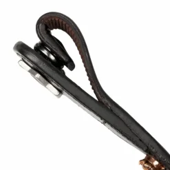 LeMieux - Frontal Classique en cuir marron Diamante Rosé