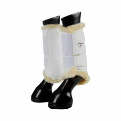 LeMieux - Guêtres fermées Fleece Lined blanc (x2)