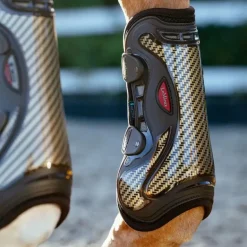 LeMieux - Guêtres ouvertes Exo-Flex marron/ or