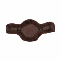 LeMieux - Housse de sangle à bavette courte Anatomic en laine mérinos+ marron