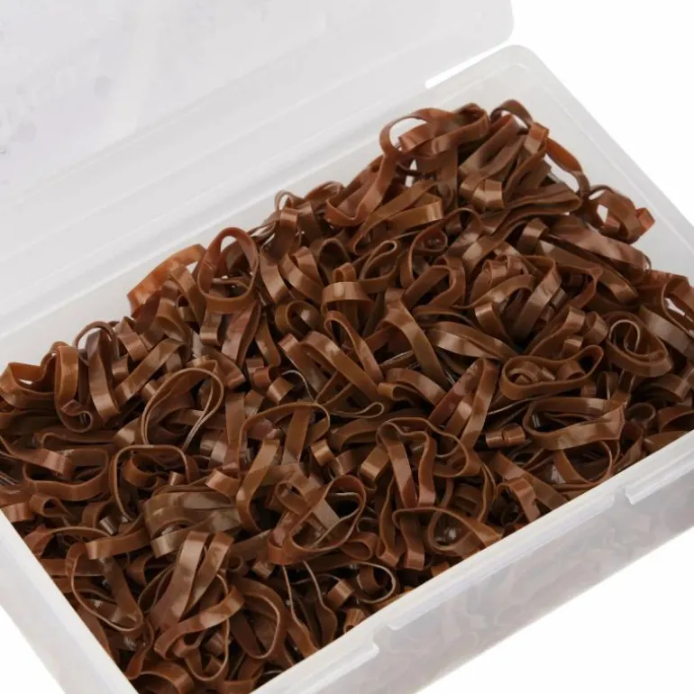 LeMieux - Élastiques silicone à pionter marron