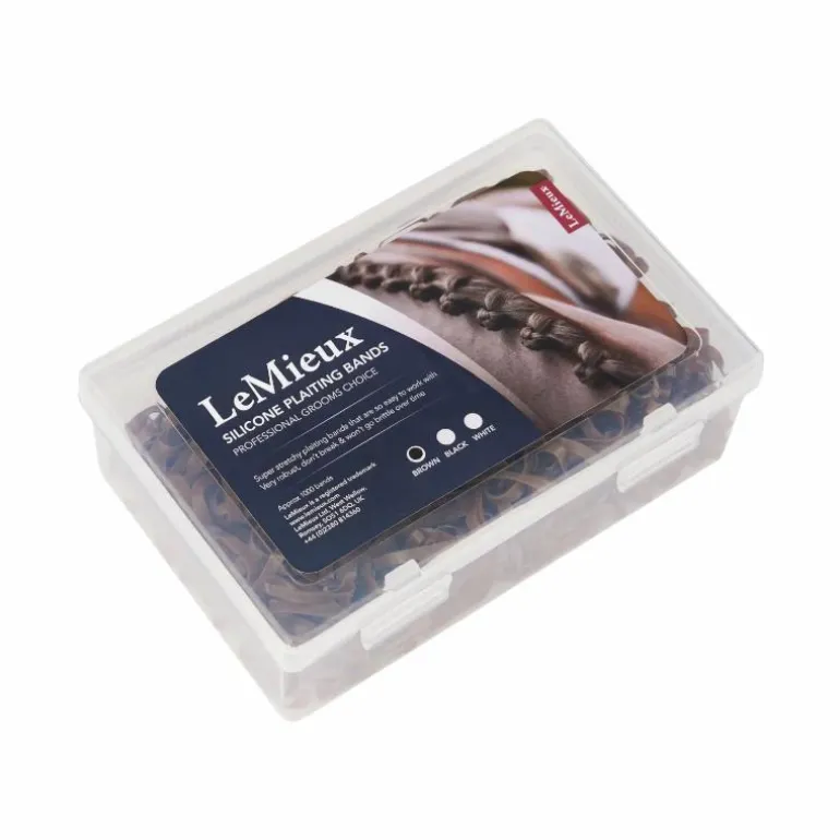 LeMieux - Élastiques silicone à pionter marron