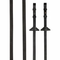 LeMieux - Rênes caoutchouc Soft marron/ laiton