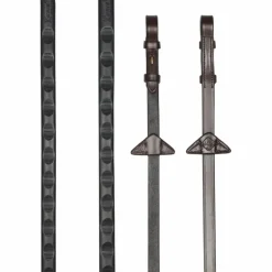 LeMieux - Rênes Magna Grip havane/ laiton