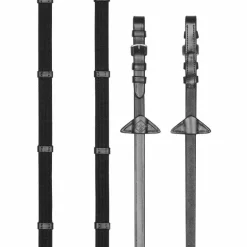 LeMieux - Rênes Webbed Continental noir/ argent
