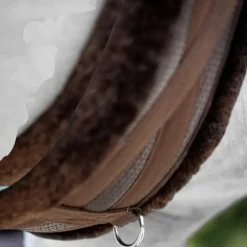 LeMieux - Sangle anatomique doublée polaire Fleece Lined marron/ marron