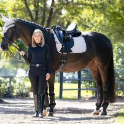 LeMieux - Tapis de dressage Finesse stone