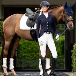 LeMieux - Tapis de dressage Pro Sorb Plain 2 Square blanc