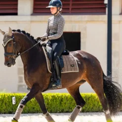 LeMieux - Tapis de dressage Square Loire Classique satin walnut