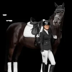 LeMieux - Tapis de dressage Crystal Suede Square blanc