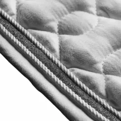 LeMieux - Tapis de selle Crystal Suede Close Contact Square blanc