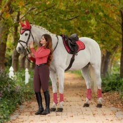 LeMieux - Tapis de selle Mixte Square Loire Classic cranberry