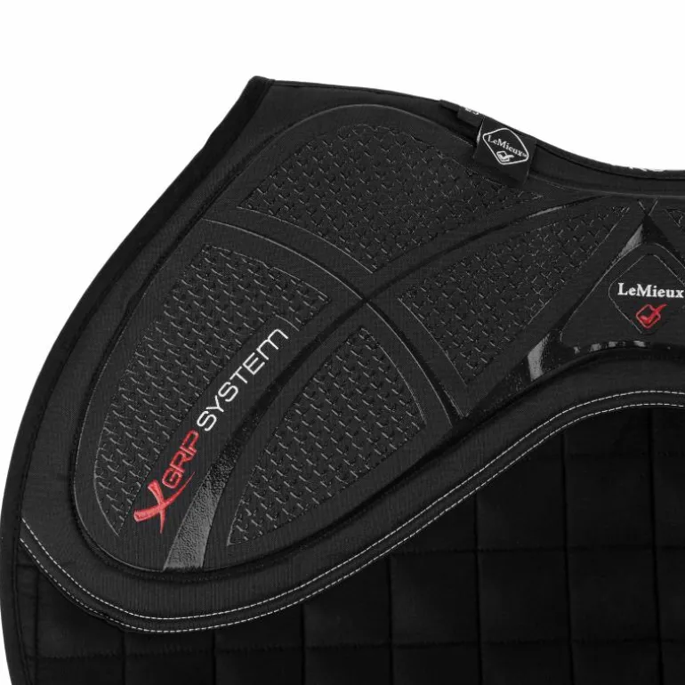 LeMieux - Tapis de selle Square X-Grip Silicone EuroJump noir