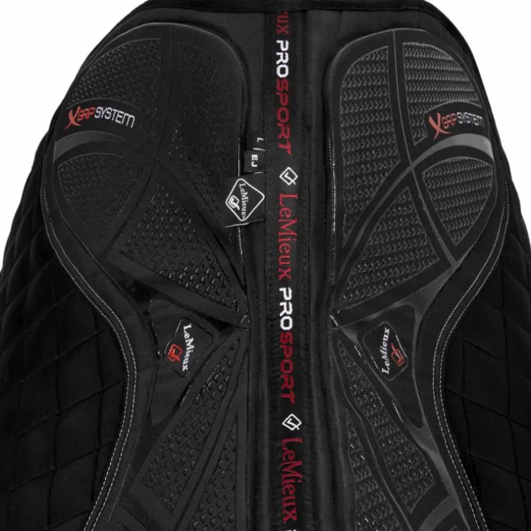 LeMieux - Tapis de selle Square X-Grip Silicone EuroJump noir