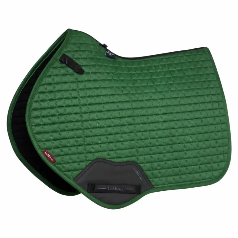 LeMieux - Tapis de selle Suede Close Contact Square hunter green