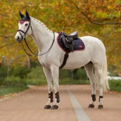 LeMieux - Tapis de selle Square Loire Classic marine/ cranberry