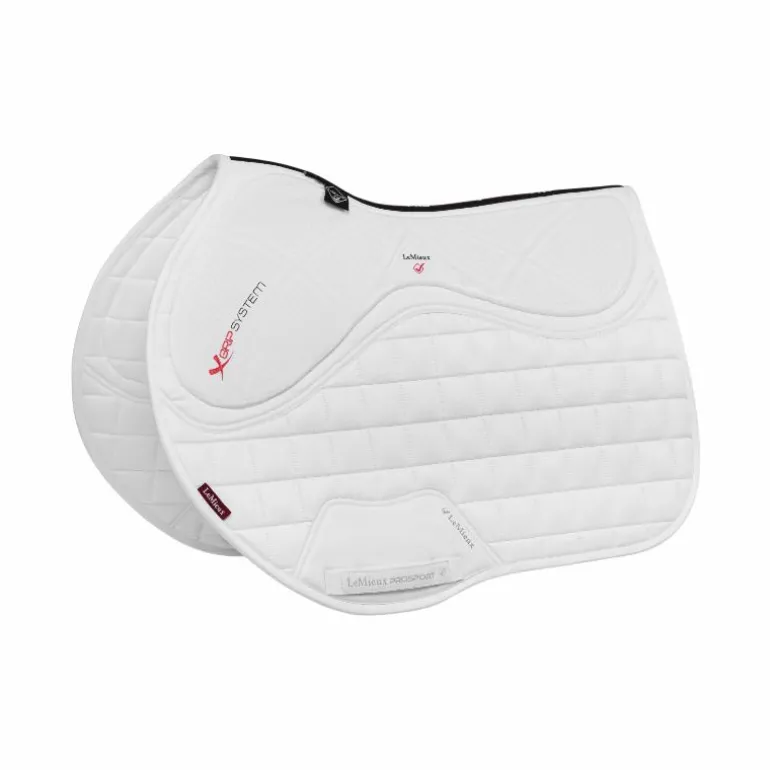LeMieux - Tapis de selle Square X-Grip Silicone EuroJump blanc