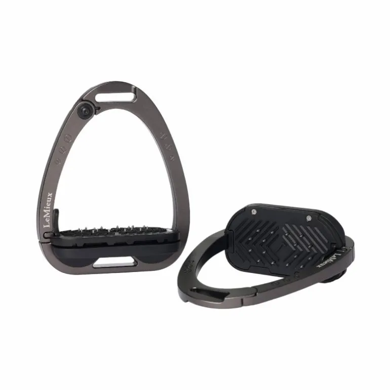 LeMieux - Étriers compensé Vetor Balance Carbon gris