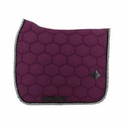 Oxxer - Tapis de dressage Monogramme aubergine/ noir