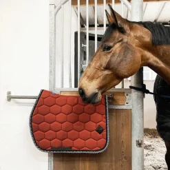 Oxxer - Tapis de selle Monogramme terracotta