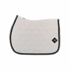 Oxxer - Tapis de selle Monogramme blanc/ noir