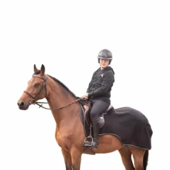 Paddock Sports - Couvre-reins polaire Diagonal noir