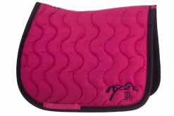 Pénélope - Tapis de selle Diamant fuschia/ marine