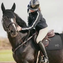 Pénélope - Tapis de selle Lyona noir