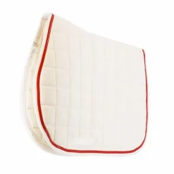 Privilège Equitation - Tapis de selle Daytona blanc/rouge