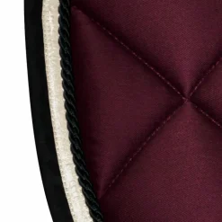 Privilège Equitation - Tapis de selle Del Mar bordeaux/noir