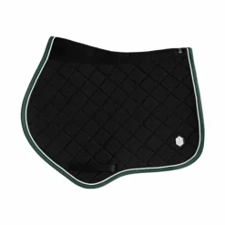 Pro Confort - Tapis de selle Dynamix 3D mesh velours noir/ jungle green