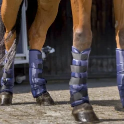 Riding World - Guêtres de transport basses marine x4