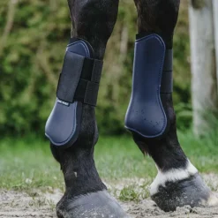 Riding World - Guêtres protège-tendons marine x2
