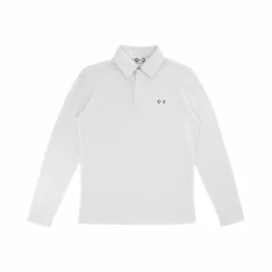 Riding World - Polo de concours manches longues homme Romeo blanc