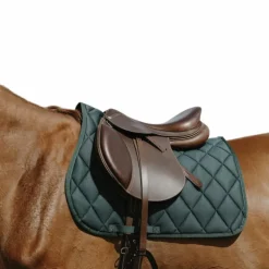 Riding World - Tapis de selle School vert foncé