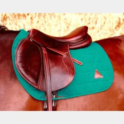 Tacante - Tapis de selle Excel-Anse mixte vert émeraude