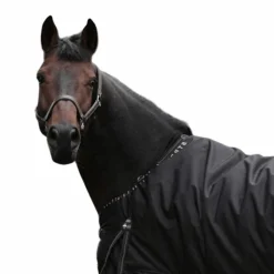 TdeT - Couverture de pré Stretch Neck® noir/gris 300g