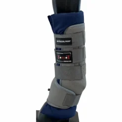 TdeT - Guêtres d'écuries gris/ marine (x4)